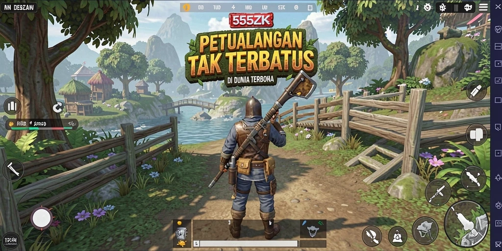 Tampilan gameplay Open World yang menakjubkan di 555ZK.