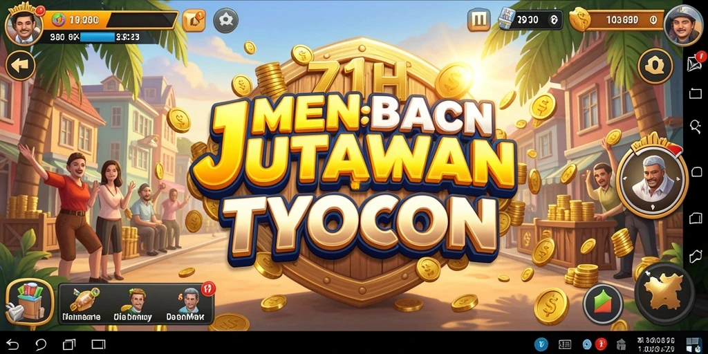 Tampilan gameplay Tycoon yang menarik dan mendetail.