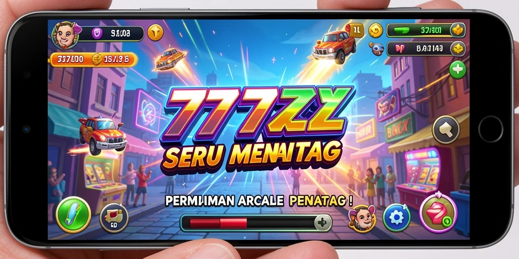 Tangkapan layar gameplay menunjukkan aksi seru dalam 777ZX.