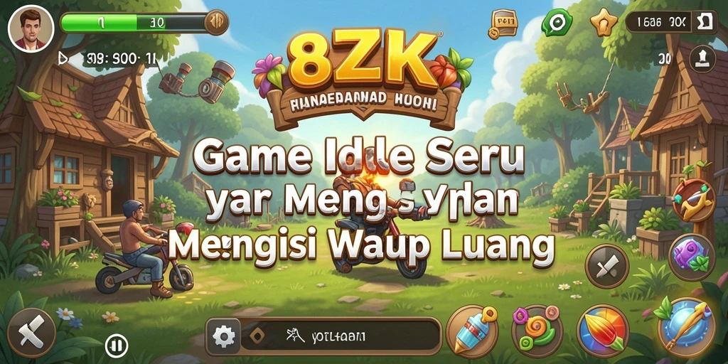 Tampilan gameplay menarik dari 8ZK yang menunjukkan pengelolaan Idle.