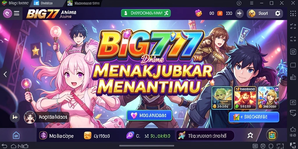 Tampilan gameplay menawan dengan karakter anime berkualitas tinggi.