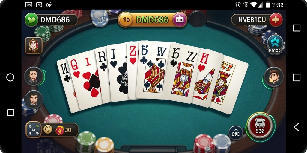 Tampilan menarik saat bermain Domino di DMD686.