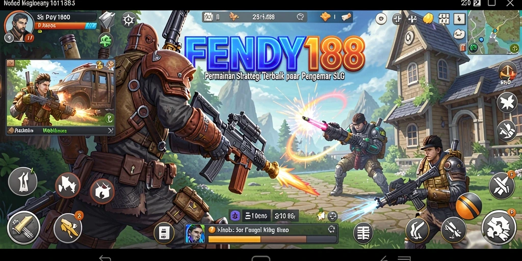 Screenshot FENDY188 menampilkan aksi strategis di medan perang.