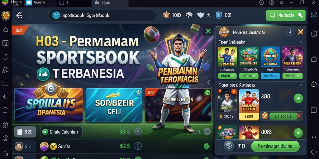 Tampilan gameplay H03 yang menarik dan interaktif dalam dunia Sportsbook.