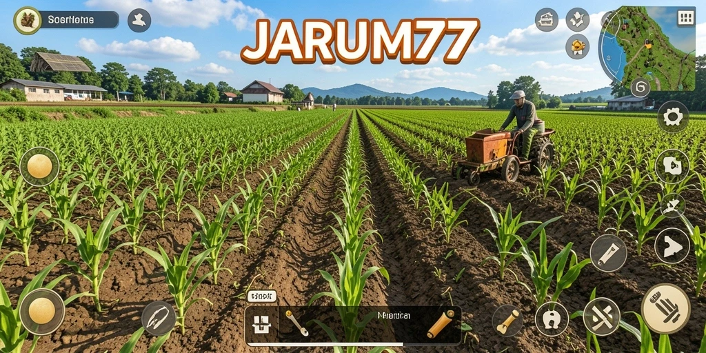Gameplay seru dengan aktivitas pertanian di JARUM77.