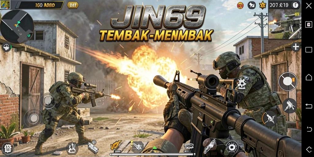 Tampilan gameplay JIN69 yang mendebarkan dan penuh aksi.