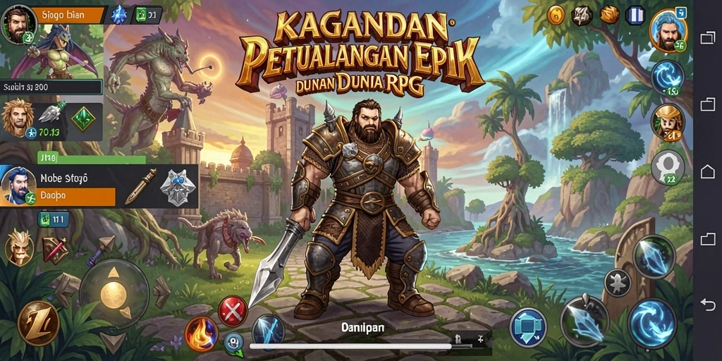 Gameplay epik dalam KAGANDAN dengan petualangan yang mendebarkan.