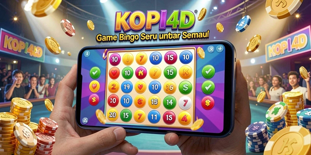 Screenshot KOPI4D menampilkan gameplay Bingo yang menarik dan interaktif.