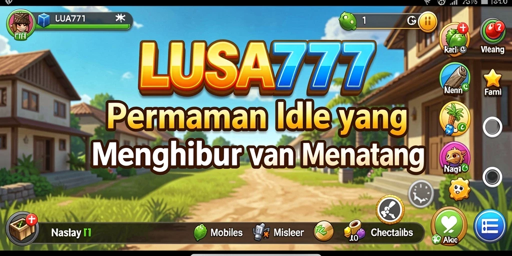 Tampilan gameplay LUSA777 yang menarik dan penuh warna.