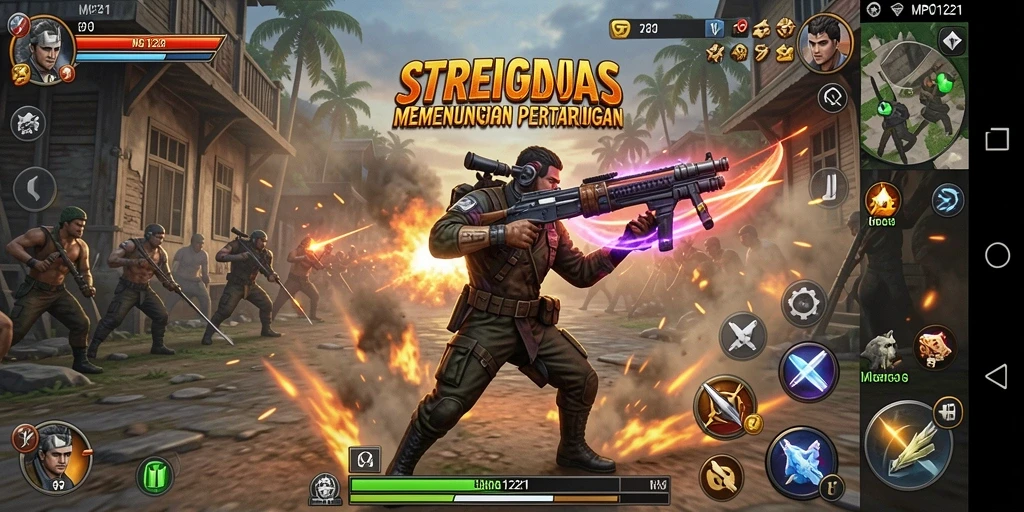 Tampilan gameplay menarik dari MPO1221 yang penuh strategi.