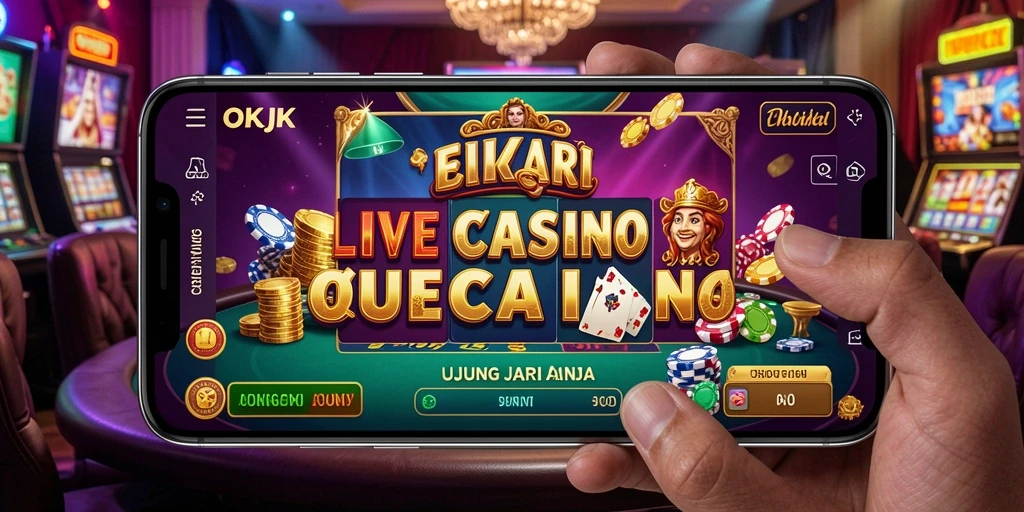 Screenshot gameplay Live Casino dari OKJK yang menarik dan interaktif.