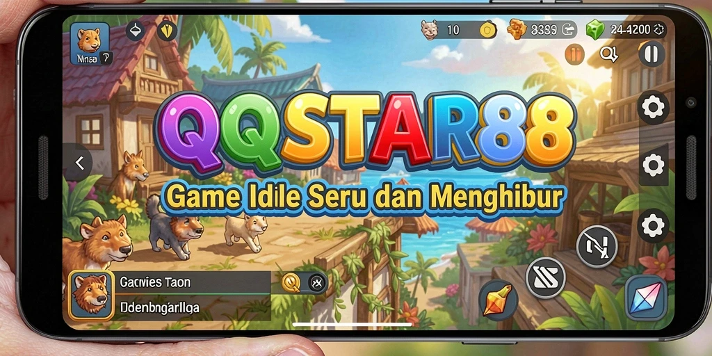Tampilan gameplay <strong>QQSTAR88</strong> yang menarik dan penuh warna.
