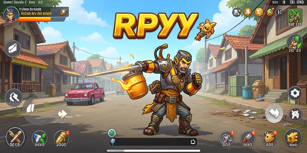 Screenshot utama RPYYY menampilkan gameplay santai dan menarik.