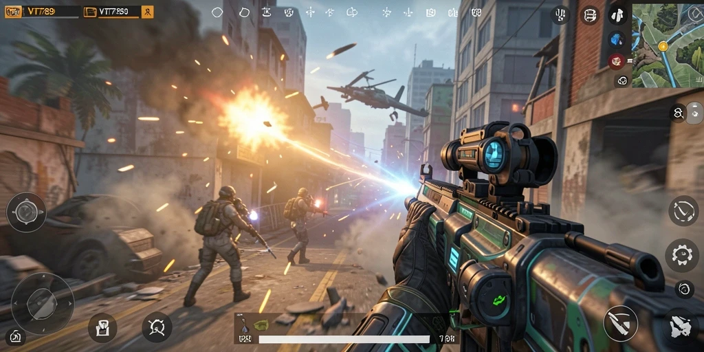 Tampilan gameplay VT789 yang menegangkan dan penuh aksi.