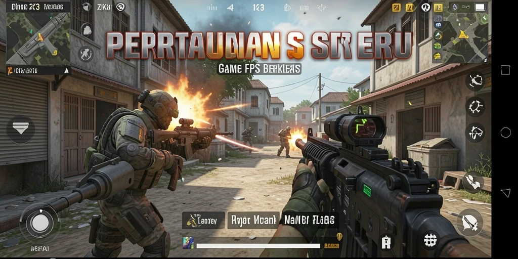 Screenshot gameplay ZK3 menampilkan aksi seru dalam pertempuran FPS.